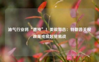 油气行业将“遭殃”！美银警告：特朗普关税政策或掀起贸易战