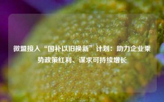 微盟接入“国补以旧换新”计划：助力企业乘势政策红利、谋求可持续增长