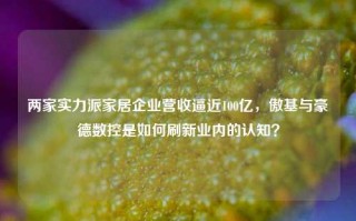 两家实力派家居企业营收逼近100亿，傲基与豪德数控是如何刷新业内的认知？