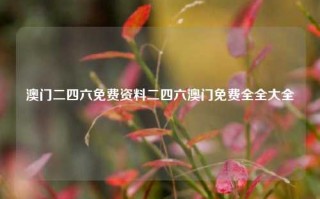 澳门二四六免费资料二四六澳门免费全全大全