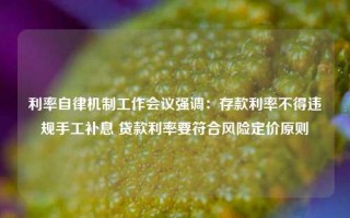 利率自律机制工作会议强调：存款利率不得违规手工补息 贷款利率要符合风险定价原则