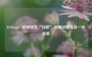 El-Erian：欧洲经济“丑陋” 恐推动欧元进一步走低