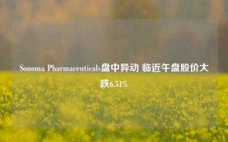 Sonoma Pharmaceuticals盘中异动 临近午盘股价大跌6.51%