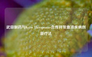 武田制药与Keros Therapeutics合作开发血液疾病创新疗法