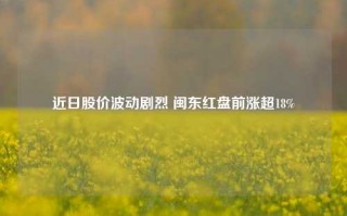 近日股价波动剧烈 闽东红盘前涨超18%