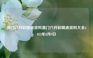 澳门六开彩精准资料澳门六开彩精准资料大全2023年8月9日