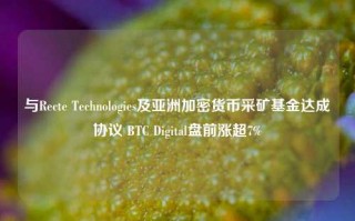 与Recte Technologies及亚洲加密货币采矿基金达成协议 BTC Digital盘前涨超7%