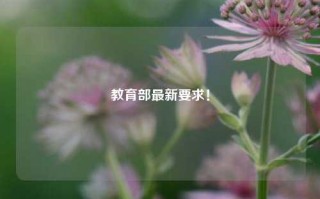 教育部最新要求！