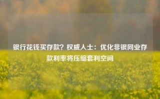 银行花钱买存款？权威人士：优化非银同业存款利率将压缩套利空间