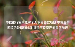 中信银行密集挂牌个人不良贷款项目 零售资产风险仍处释放阶段 银行不良资产处置正加速