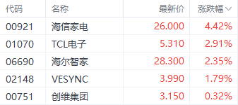 以旧换新政策持续刺激家电股 海信家电H股涨超4%-第1张图片-特色小吃做法