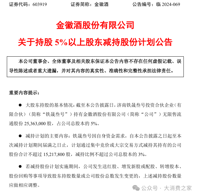 金徽酒股权质押高企、被减持，合同负债攀升背后是否施压经销商？-第1张图片-特色小吃做法