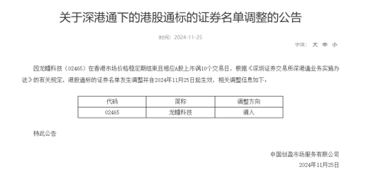 深交所公告港股通标的调整：龙蟠科技被调入 一度大涨超90%-第2张图片-特色小吃做法