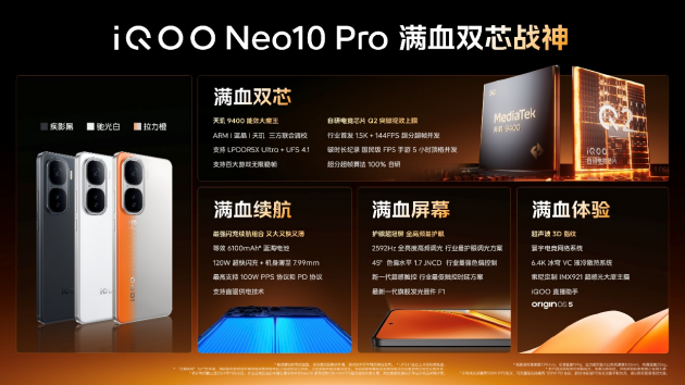 iQOO Neo10系列发布：蓝科技+天玑9400旗舰芯 到手价3199元起-第3张图片-特色小吃做法