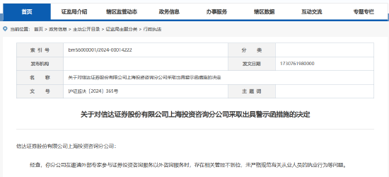 替客户办理证券交易及返还佣金 信达证券一员工被出具警示函-第2张图片-特色小吃做法