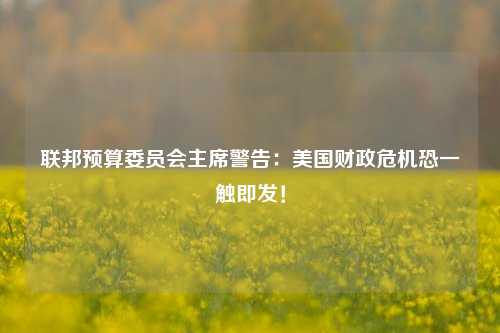 联邦预算委员会主席警告：美国财政危机恐一触即发！  第1张