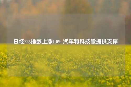 日经225指数上涨1.0% 汽车和科技股提供支撑