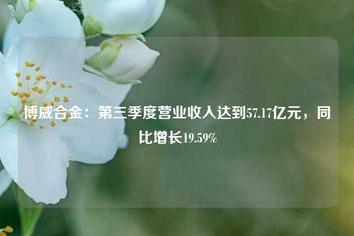 博威合金：第三季度营业收入达到57.17亿元，同比增长19.59%  第1张