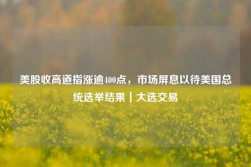 美股收高道指涨逾400点，市场屏息以待美国总统选举结果｜大选交易  第1张