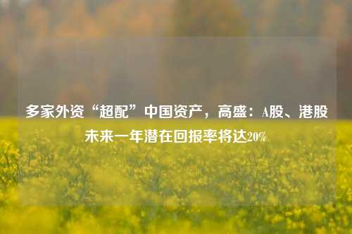 多家外资“超配”中国资产，高盛：A股、港股未来一年潜在回报率将达20%