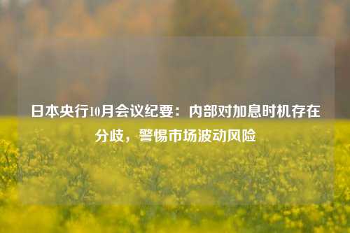 日本央行10月会议纪要：内部对加息时机存在分歧，警惕市场波动风险-第1张图片-特色小吃做法