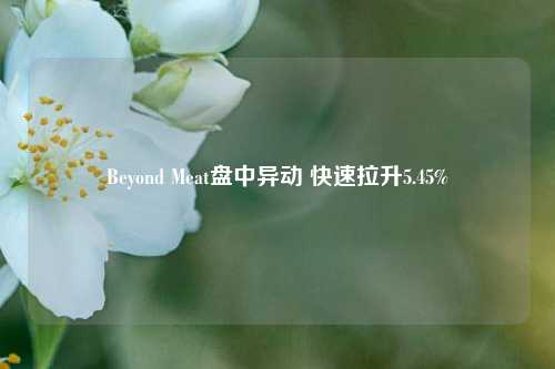 Beyond Meat盘中异动 快速拉升5.45%-第1张图片-特色小吃做法