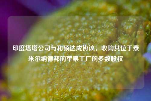 印度塔塔公司与和硕达成协议，收购其位于泰米尔纳德邦的苹果工厂的多数股权-第1张图片-特色小吃做法