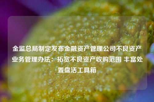 金监总局制定发布金融资产管理公司不良资产业务管理办法：拓宽不良资产收购范围 丰富处置盘活工具箱-第1张图片-特色小吃做法