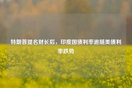 特朗普提名财长后，印度国债利率追随美债利率跌势-第1张图片-特色小吃做法