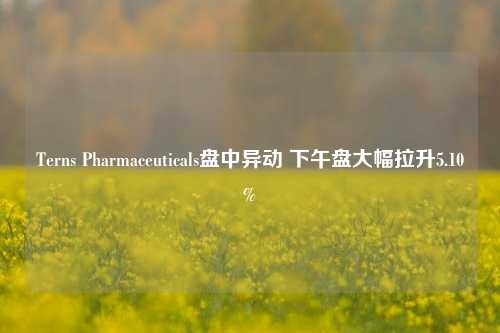 Terns Pharmaceuticals盘中异动 下午盘大幅拉升5.10%-第1张图片-特色小吃做法