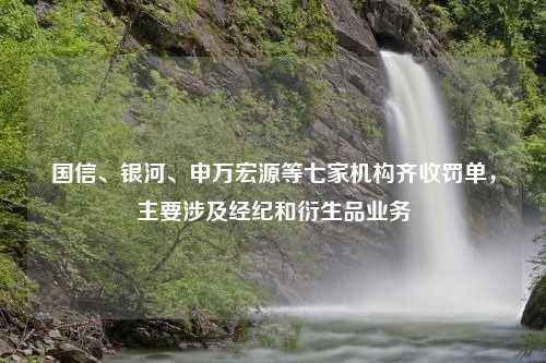 国信、银河、申万宏源等七家机构齐收罚单，主要涉及经纪和衍生品业务