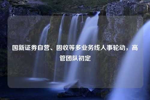 国新证券自营、固收等多业务线人事轮动，高管团队初定