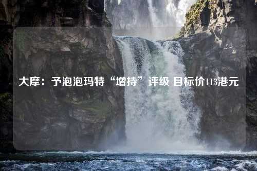 大摩：予泡泡玛特“增持”评级 目标价113港元