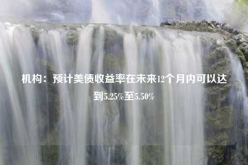 机构：预计美债收益率在未来12个月内可以达到5.25%至5.50%