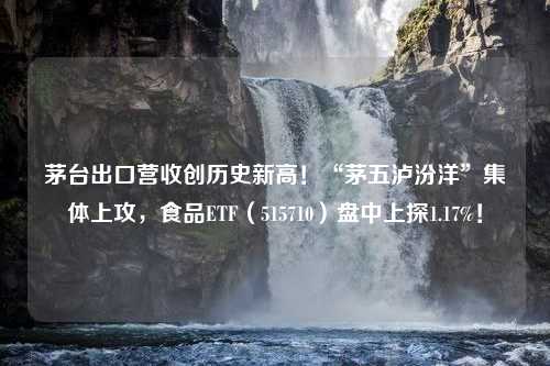 茅台出口营收创历史新高！“茅五泸汾洋”集体上攻，食品ETF（515710）盘中上探1.17%！