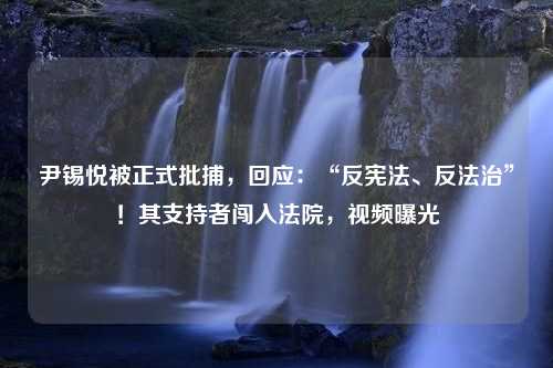 尹锡悦被正式批捕，回应：“反宪法、反法治”！其支持者闯入法院，视频曝光