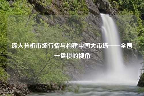 深入分析市场行情与构建中国大市场——全国一盘棋的视角