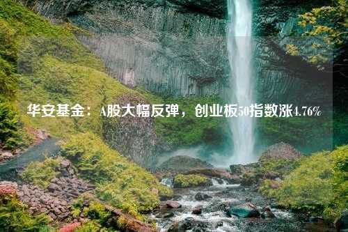 华安基金：A股大幅反弹，创业板50指数涨4.76%