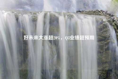 好未来大涨超20%，Q3业绩超预期